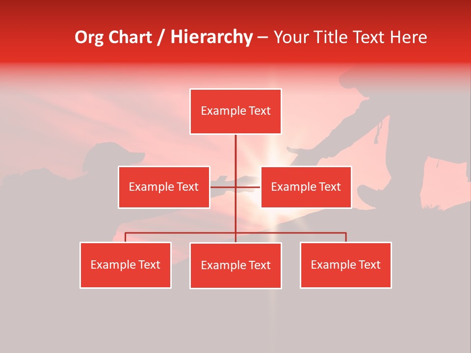 Support When Climbing A Mountain PowerPoint Template