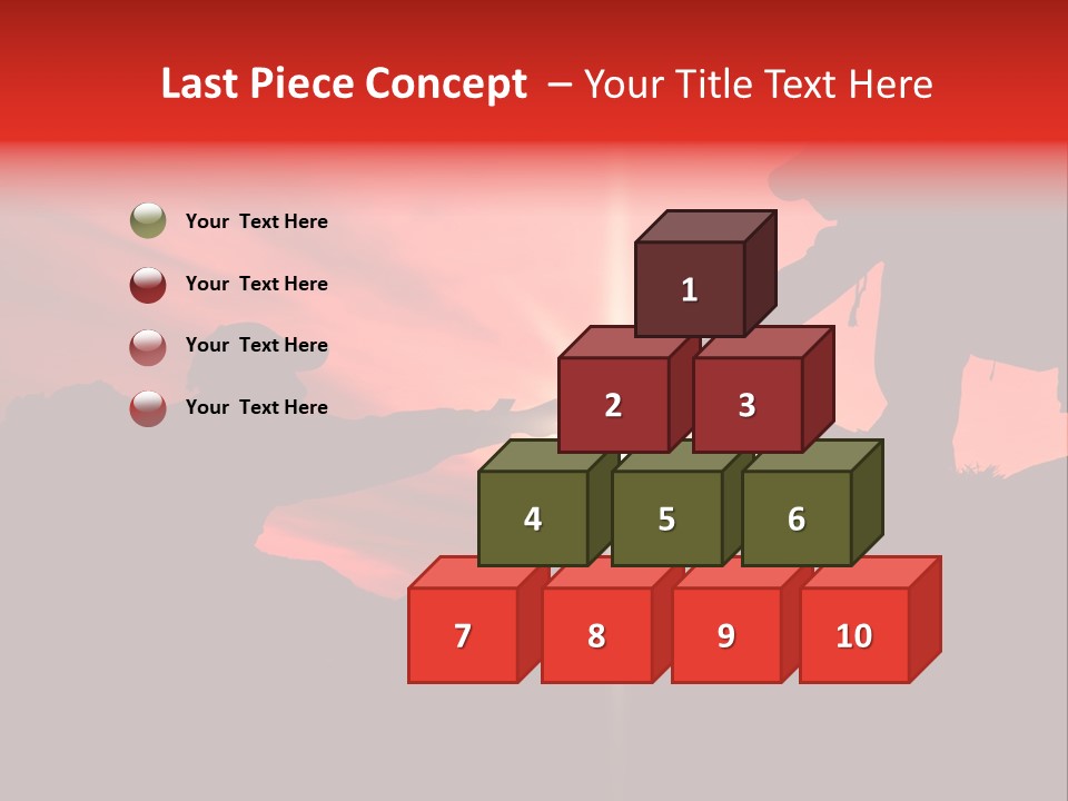 Support When Climbing A Mountain PowerPoint Template