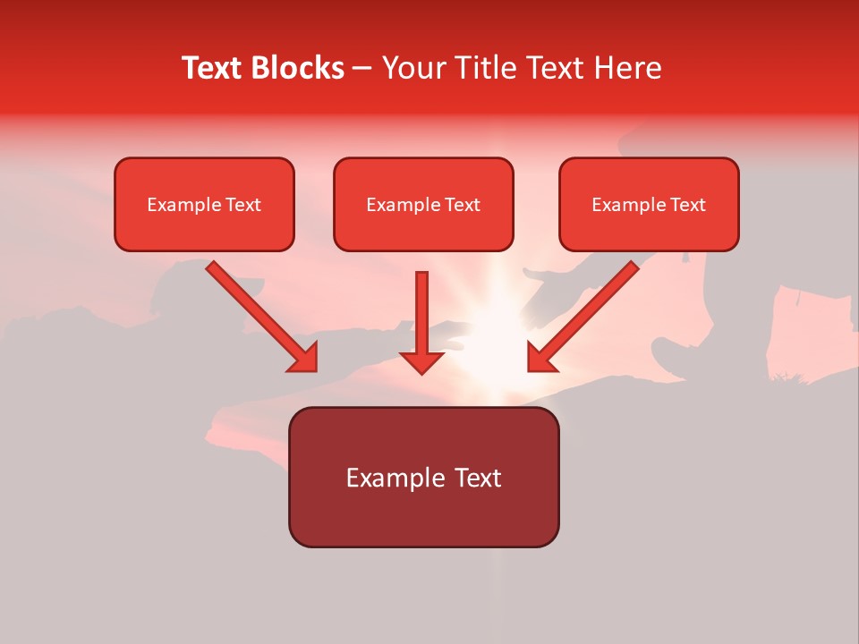 Support When Climbing A Mountain PowerPoint Template