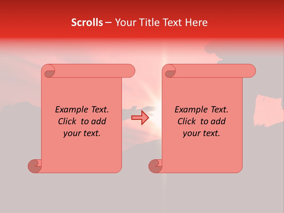 Support When Climbing A Mountain PowerPoint Template
