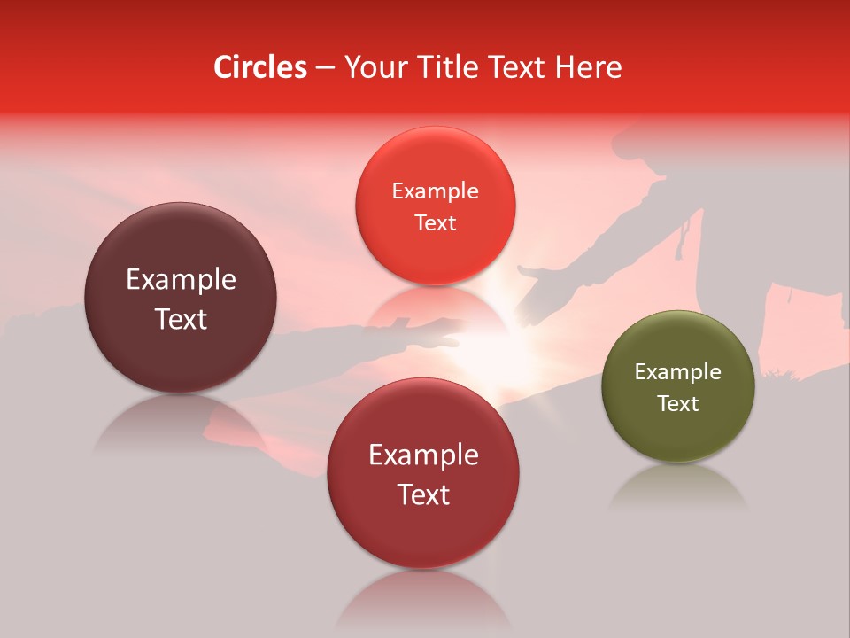 Support When Climbing A Mountain PowerPoint Template