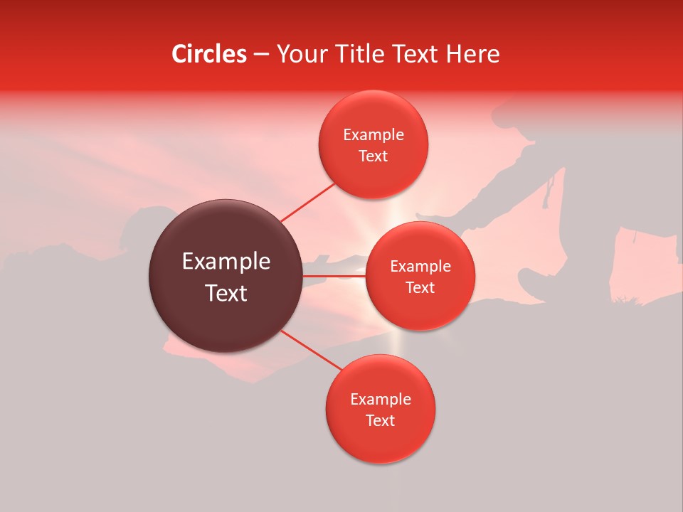 Support When Climbing A Mountain PowerPoint Template