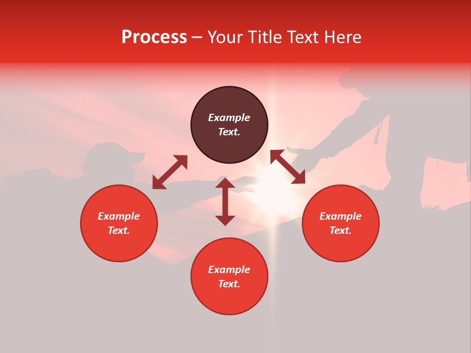 Support When Climbing A Mountain PowerPoint Template