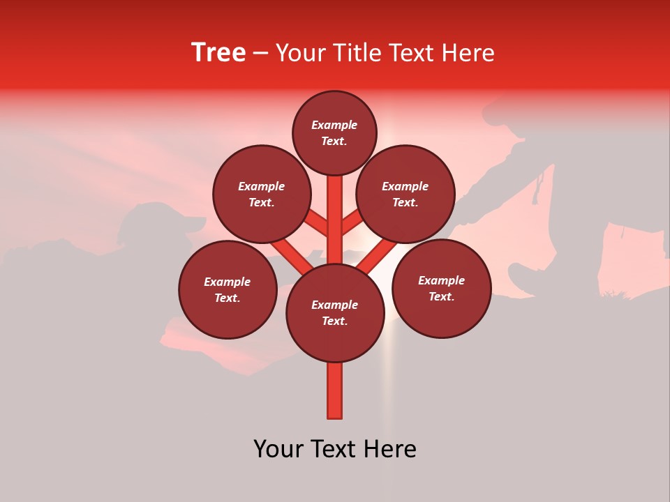 Support When Climbing A Mountain PowerPoint Template