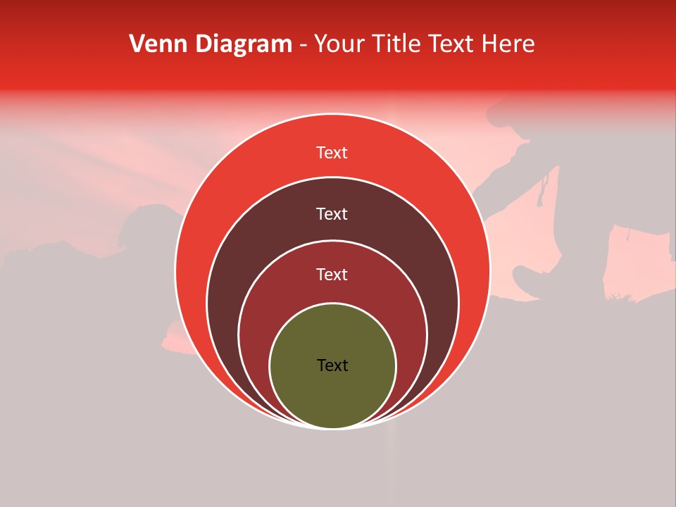 Support When Climbing A Mountain PowerPoint Template