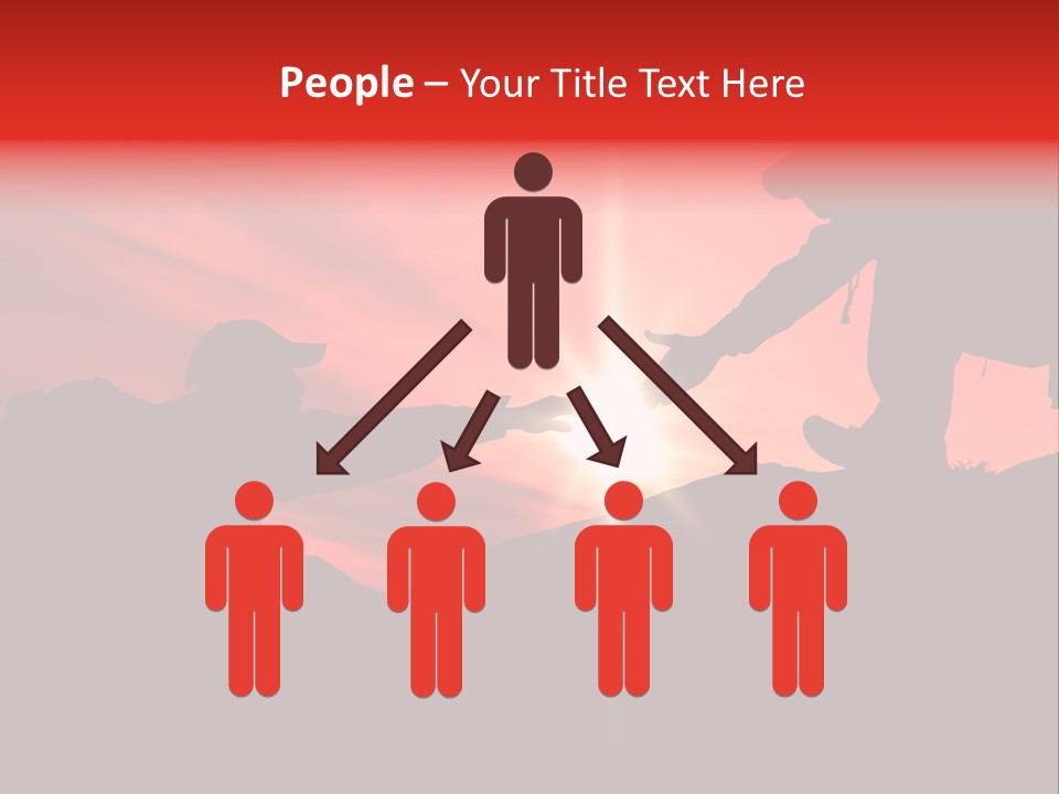 Support When Climbing A Mountain PowerPoint Template