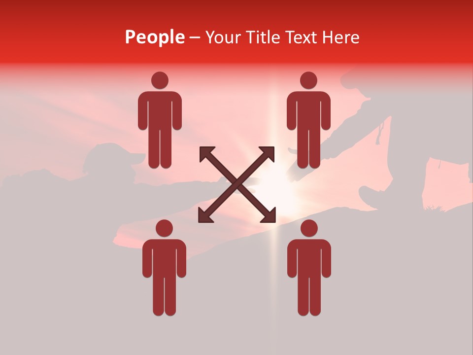 Support When Climbing A Mountain PowerPoint Template