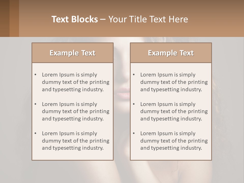 Girl's Make-Up PowerPoint Template