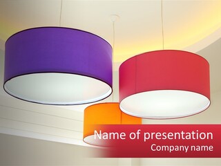 Colored Lamps PowerPoint Template