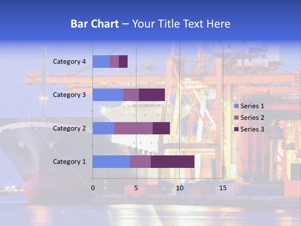 Unloading The Ship In Port PowerPoint Template