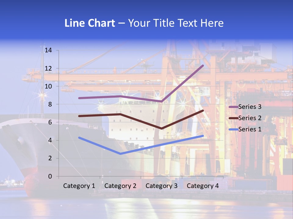Unloading The Ship In Port PowerPoint Template
