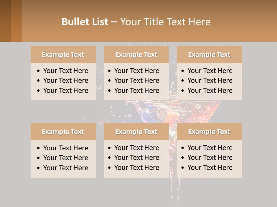 Martini Cocktail PowerPoint Template