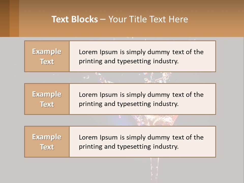 Martini Cocktail PowerPoint Template