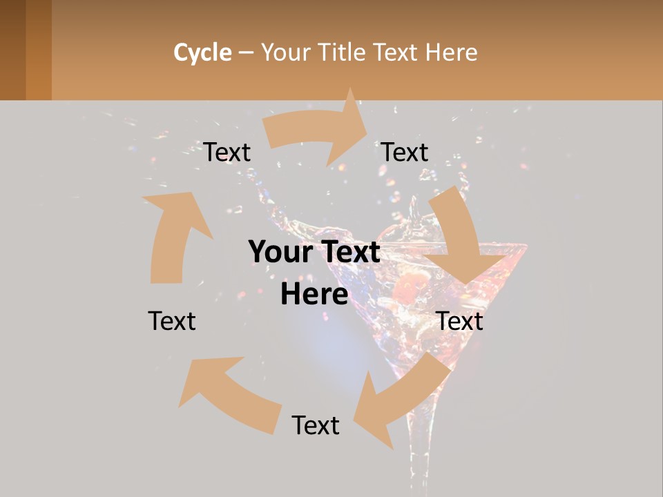 Martini Cocktail PowerPoint Template