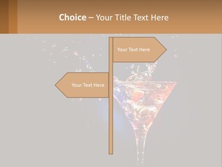 Martini Cocktail PowerPoint Template