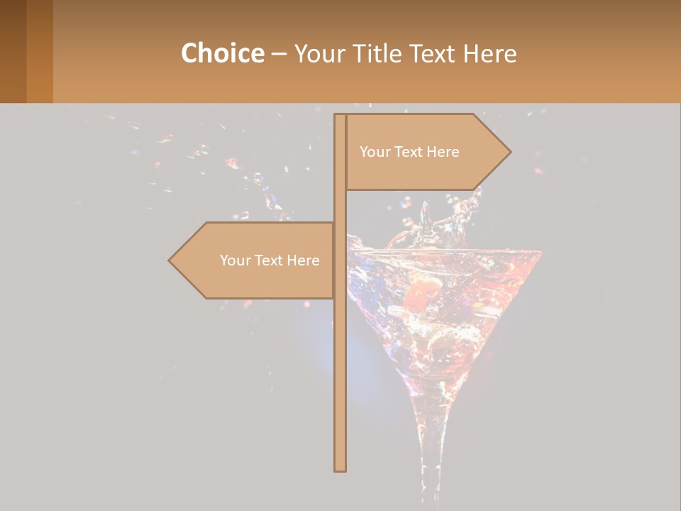 Martini Cocktail PowerPoint Template