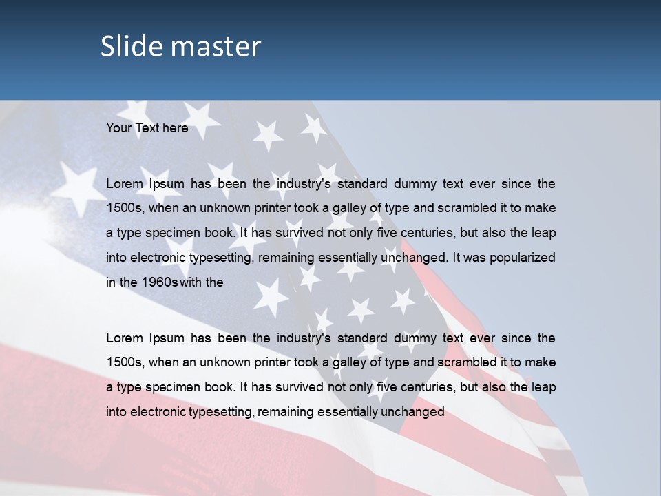Usa Flag PowerPoint Template
