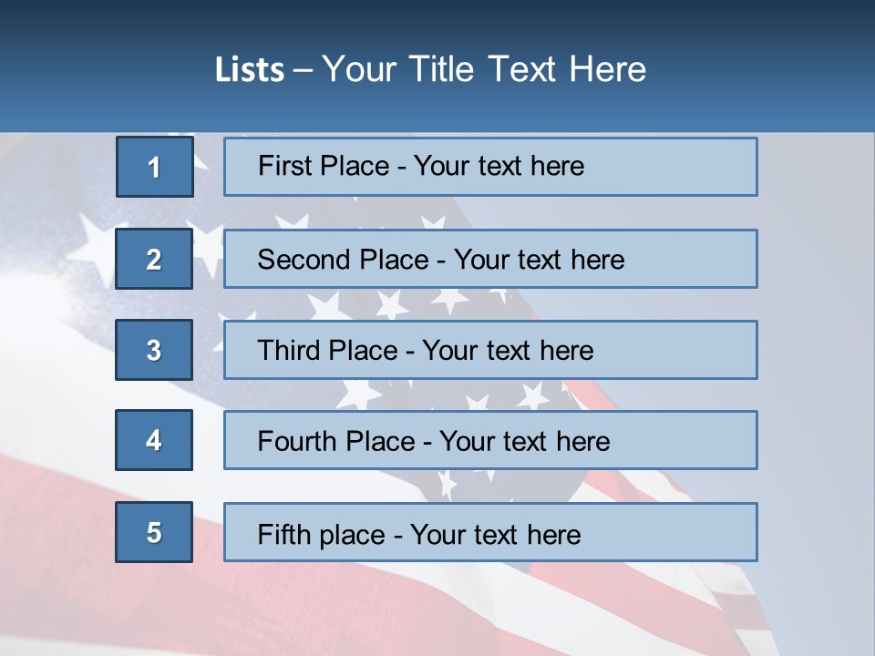 Usa Flag PowerPoint Template