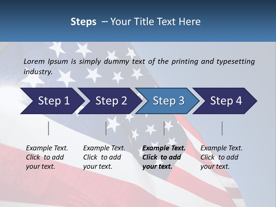 Usa Flag PowerPoint Template