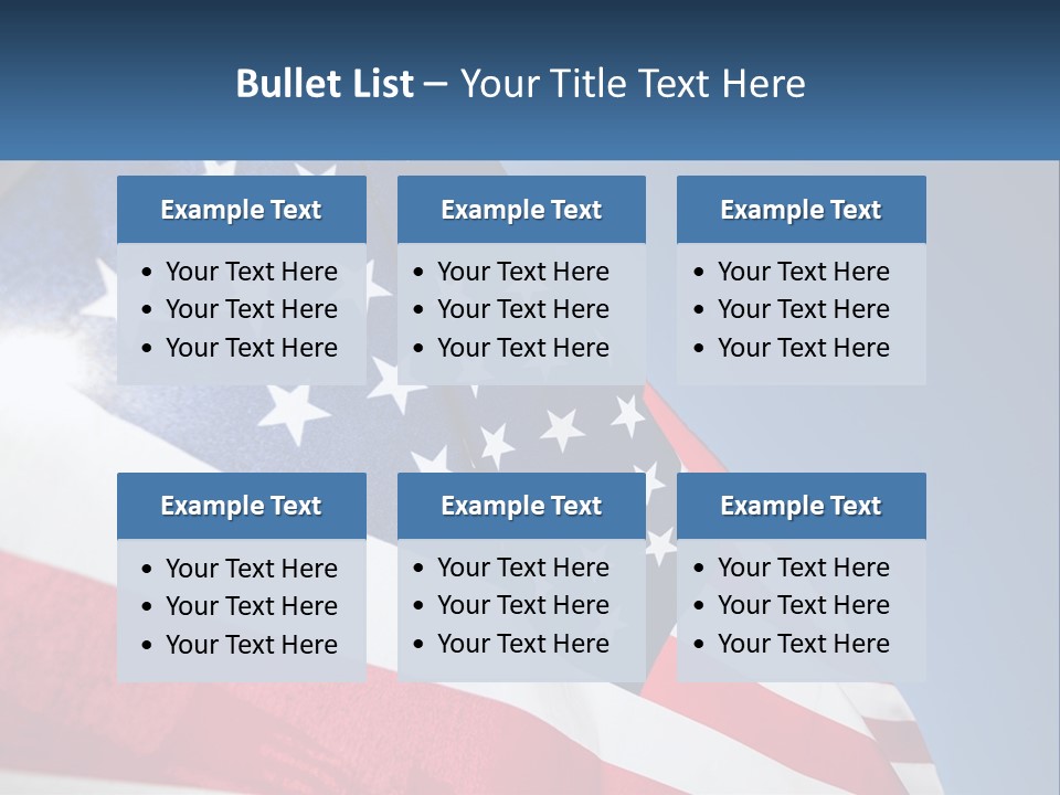 Usa Flag PowerPoint Template