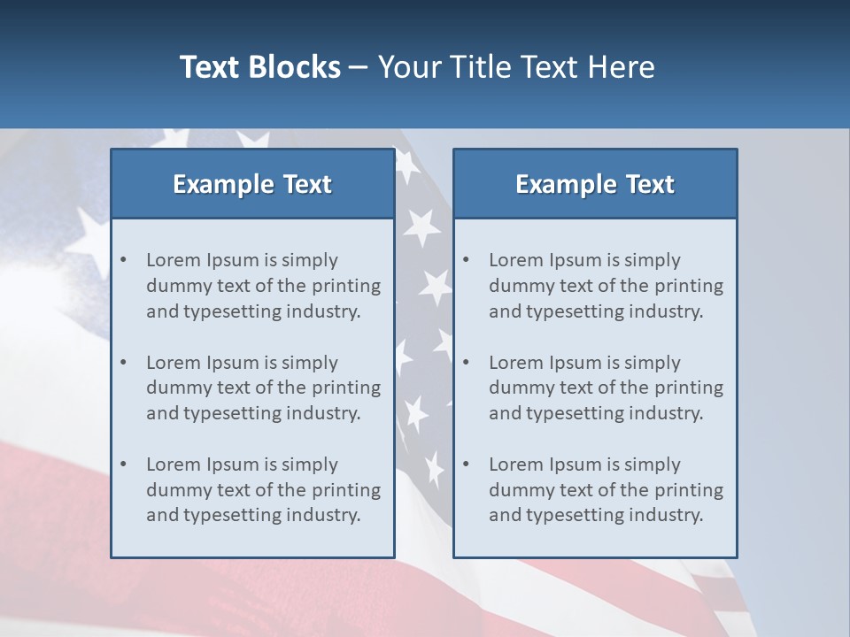 Usa Flag PowerPoint Template