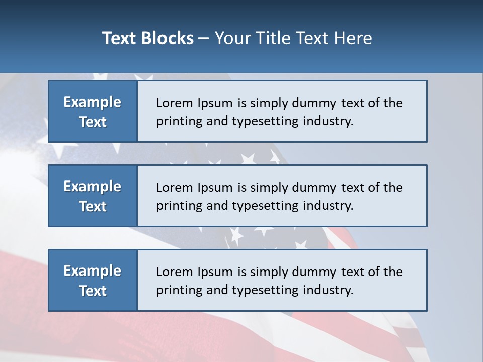 Usa Flag PowerPoint Template