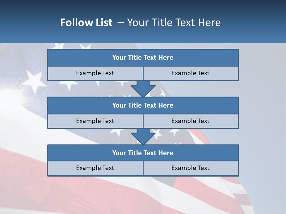 Usa Flag PowerPoint Template