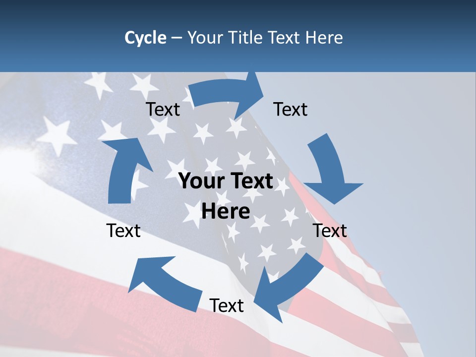 Usa Flag PowerPoint Template