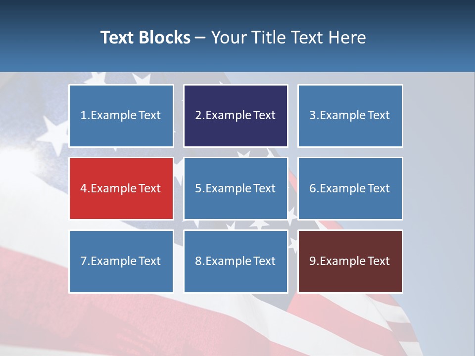 Usa Flag PowerPoint Template