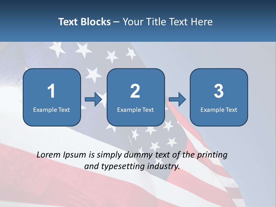 Usa Flag PowerPoint Template