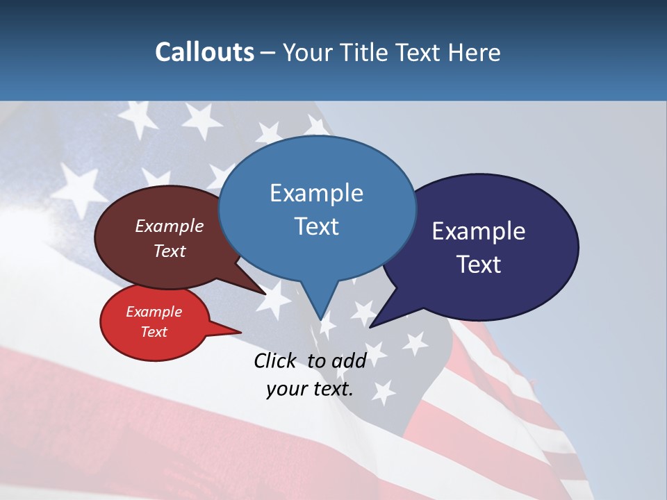 Usa Flag PowerPoint Template