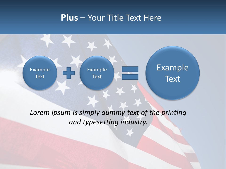 Usa Flag PowerPoint Template