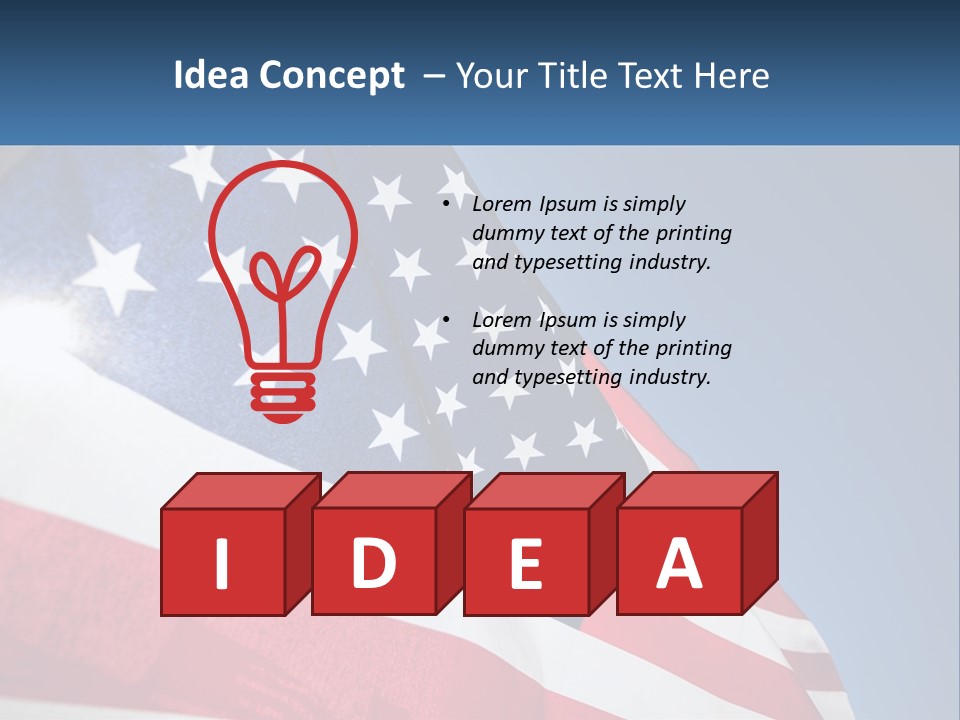 Usa Flag PowerPoint Template