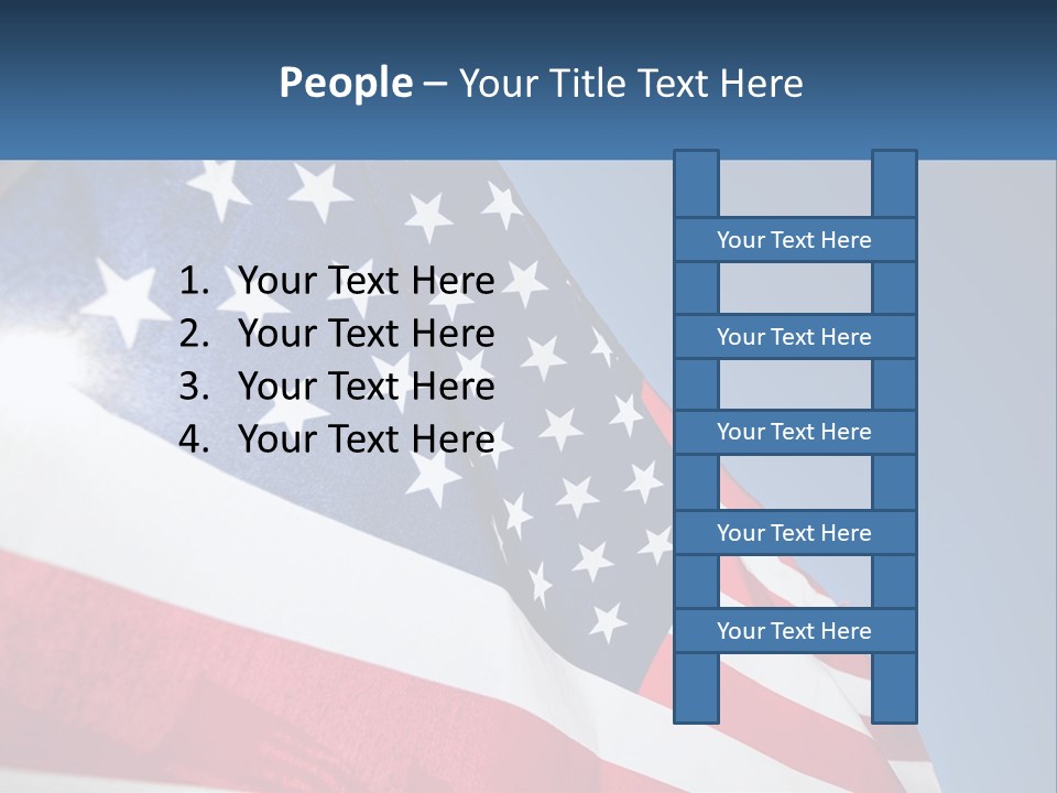 Usa Flag PowerPoint Template