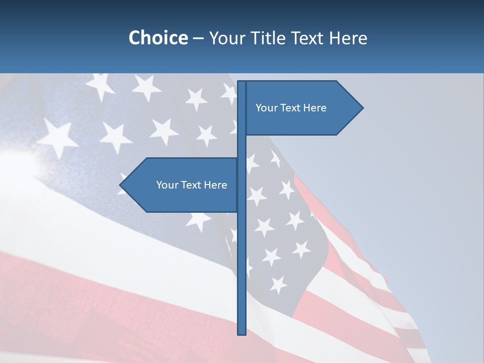 Usa Flag PowerPoint Template