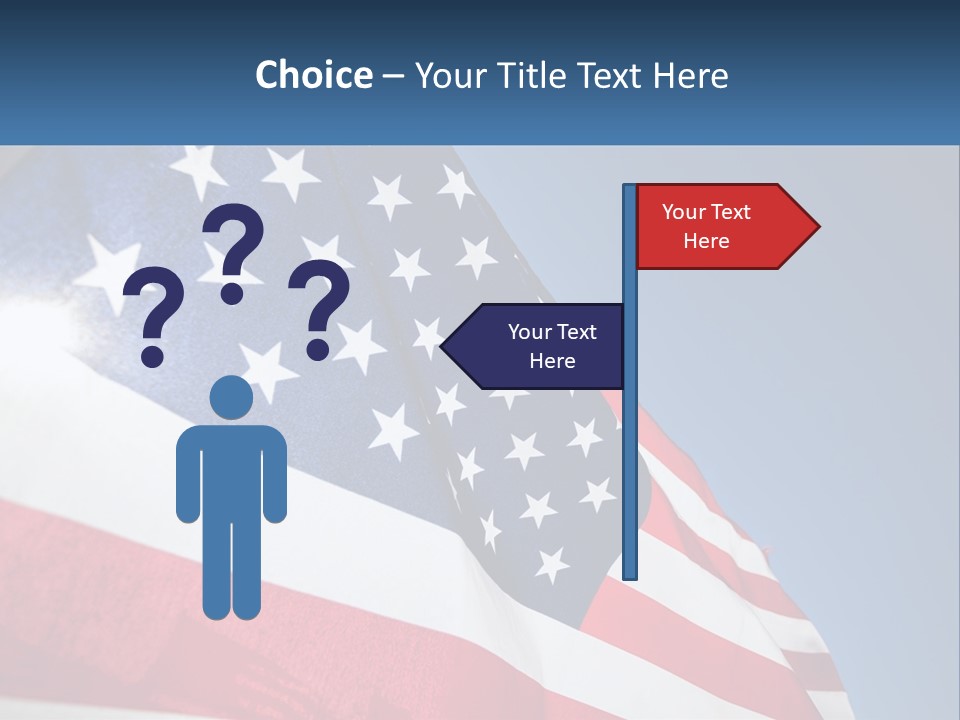 Usa Flag PowerPoint Template