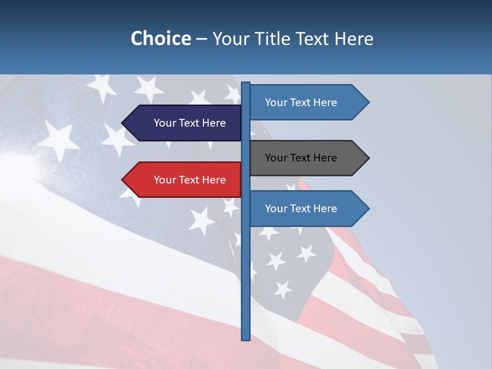 Usa Flag PowerPoint Template