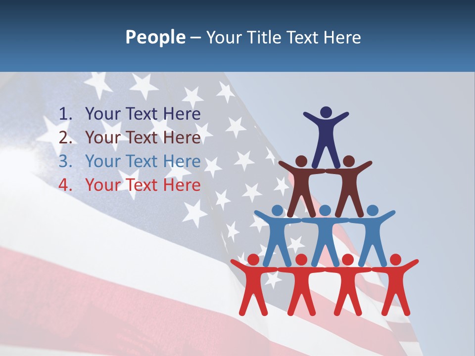 Usa Flag PowerPoint Template