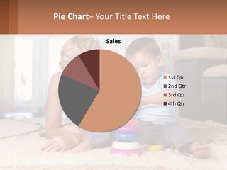 Mom Teaches Child PowerPoint Template