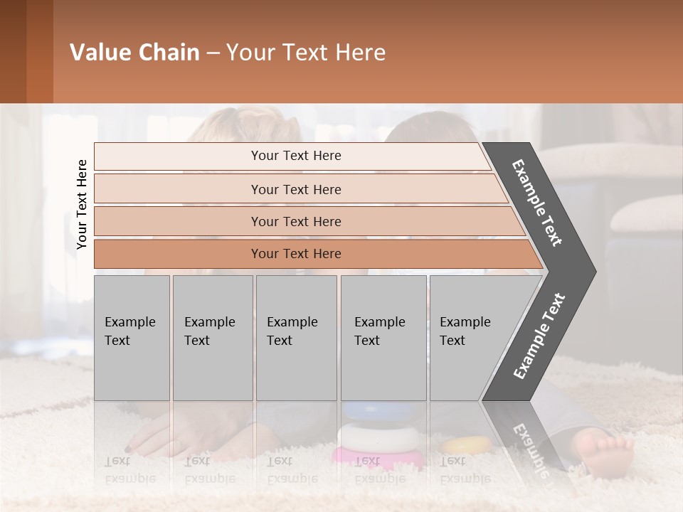 Mom Teaches Child PowerPoint Template