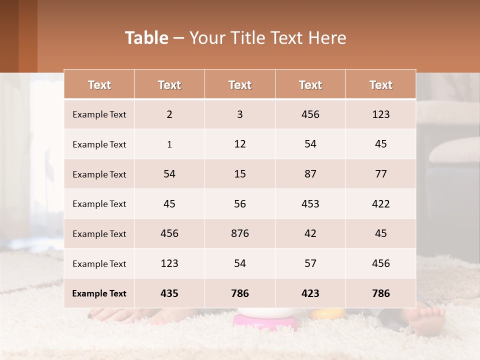 Mom Teaches Child PowerPoint Template