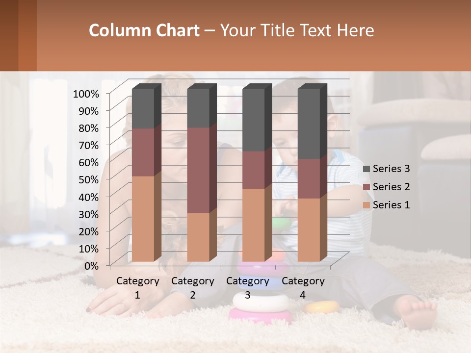 Mom Teaches Child PowerPoint Template