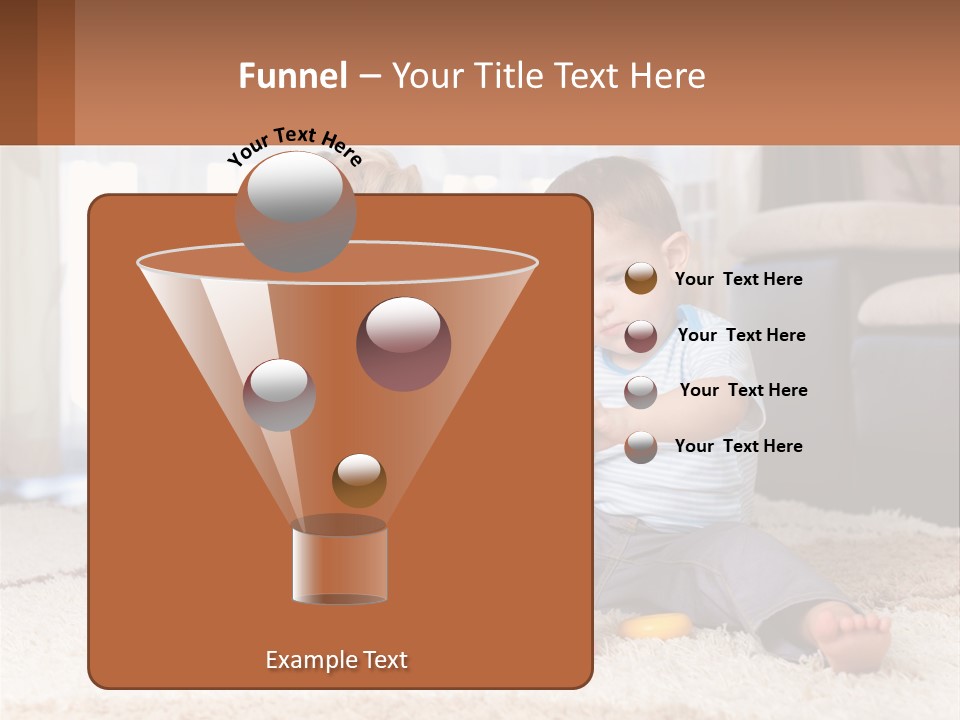 Mom Teaches Child PowerPoint Template