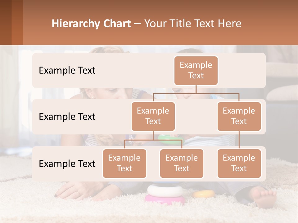 Mom Teaches Child PowerPoint Template