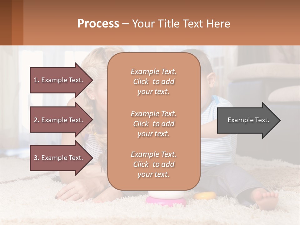 Mom Teaches Child PowerPoint Template