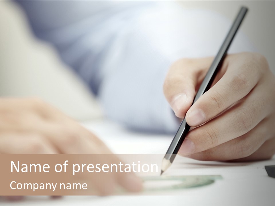 Pencil Drawing PowerPoint Template