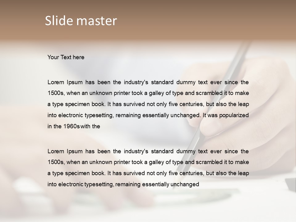 Pencil Drawing PowerPoint Template