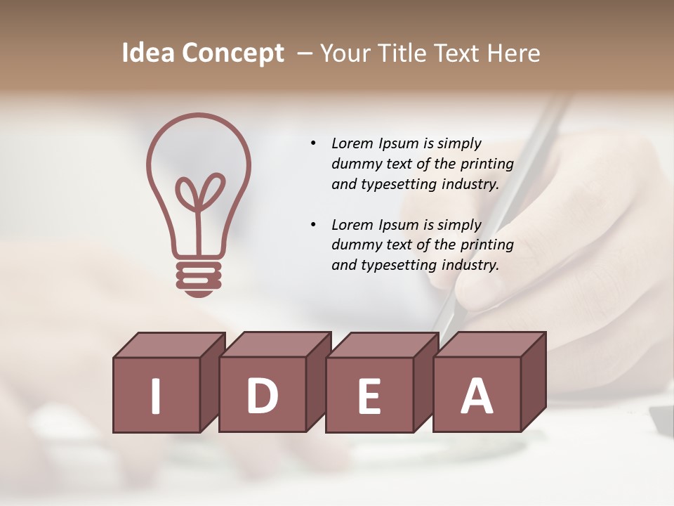 Pencil Drawing PowerPoint Template