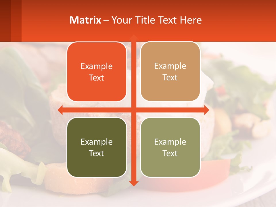 Butter With Walnuts PowerPoint Template