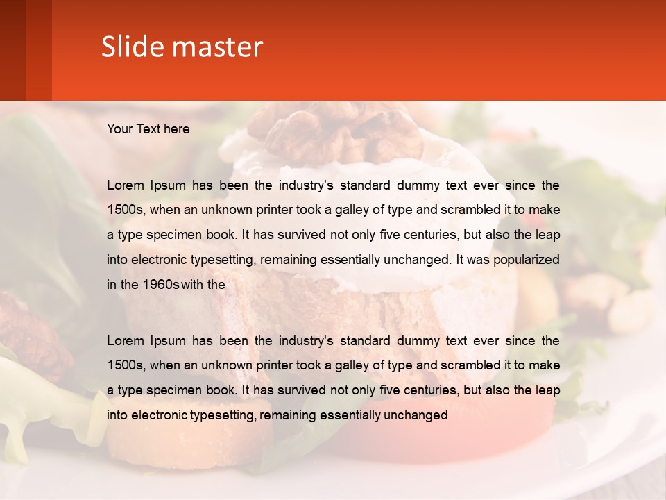 Butter With Walnuts PowerPoint Template